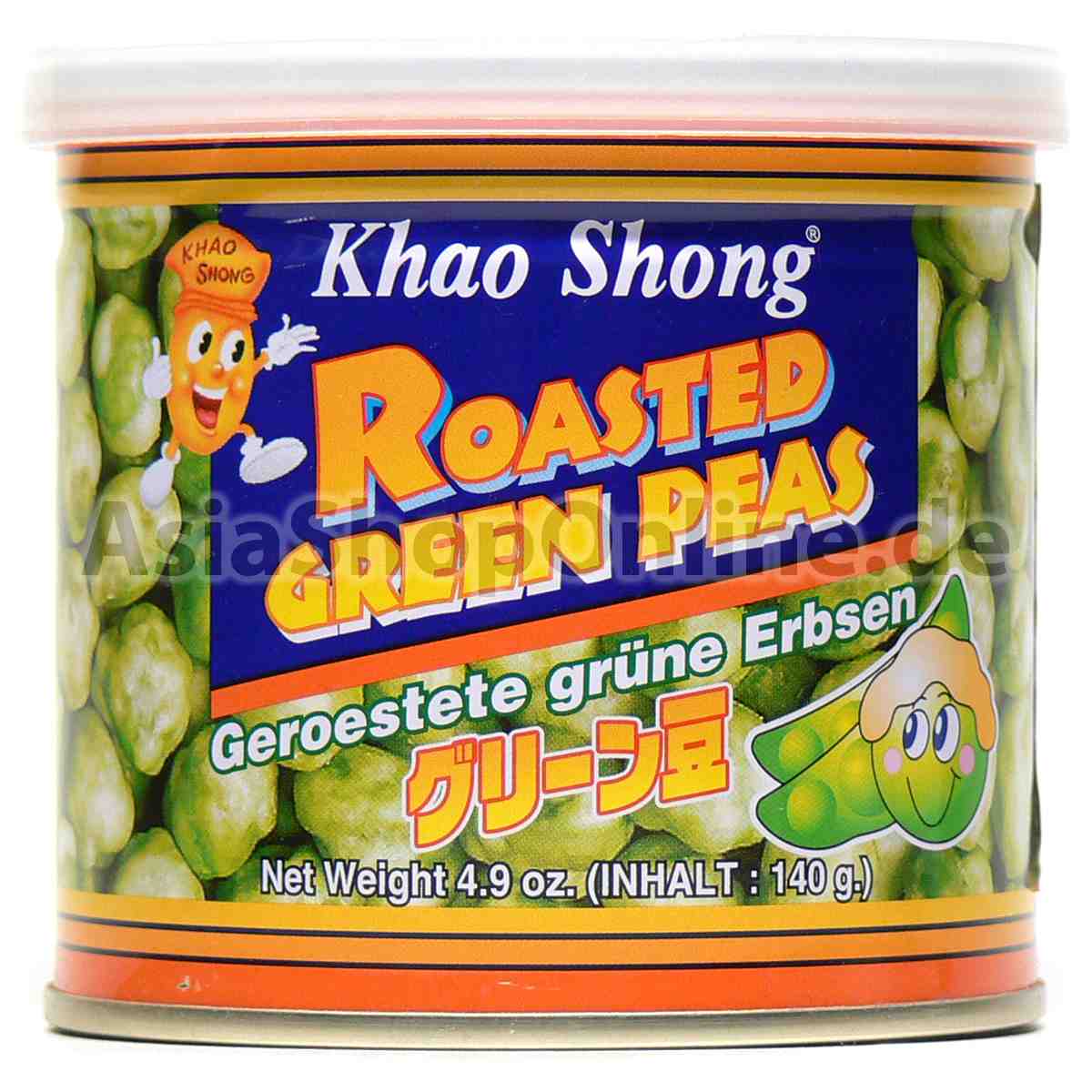 Geröstete grüne Erbsen - Khao Shong - 140g