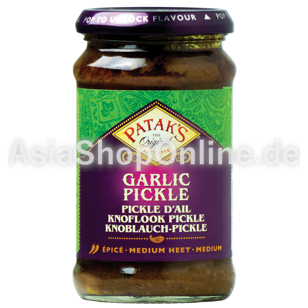 Knoblauch Pickle eingelegter Knoblauch - Pataks - 250ml