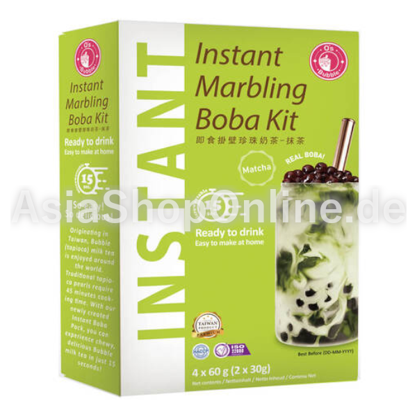Instant Bubble Tea Set Matcha Geschmack - Os - 240g
