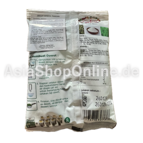 Indonesiche Getränke Sruut Cendolpulver - Mr. Food - 100g