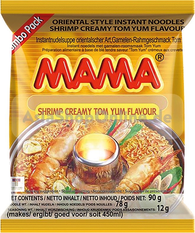 Instant Nudeln Creamy Tom Yum Geschmack Jumbo - Mama - 90g