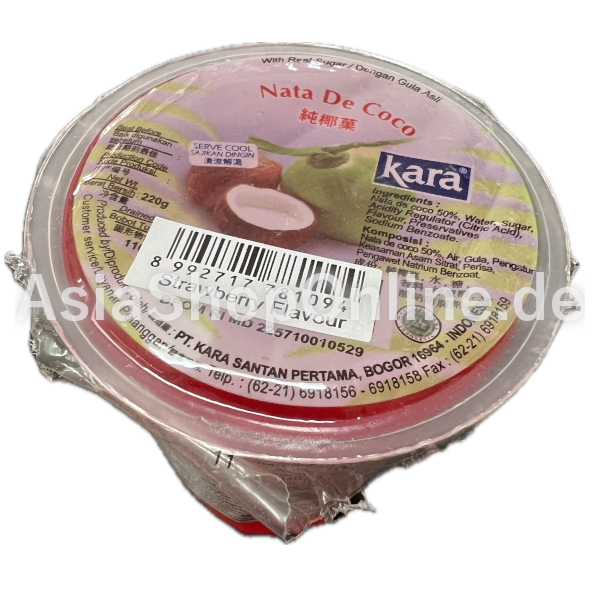 Nata de Coco Strawberry - Kara - 220ml