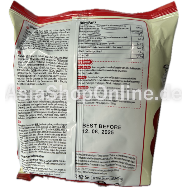 Instant-Nudeln Rabokki - Paldo - 145g