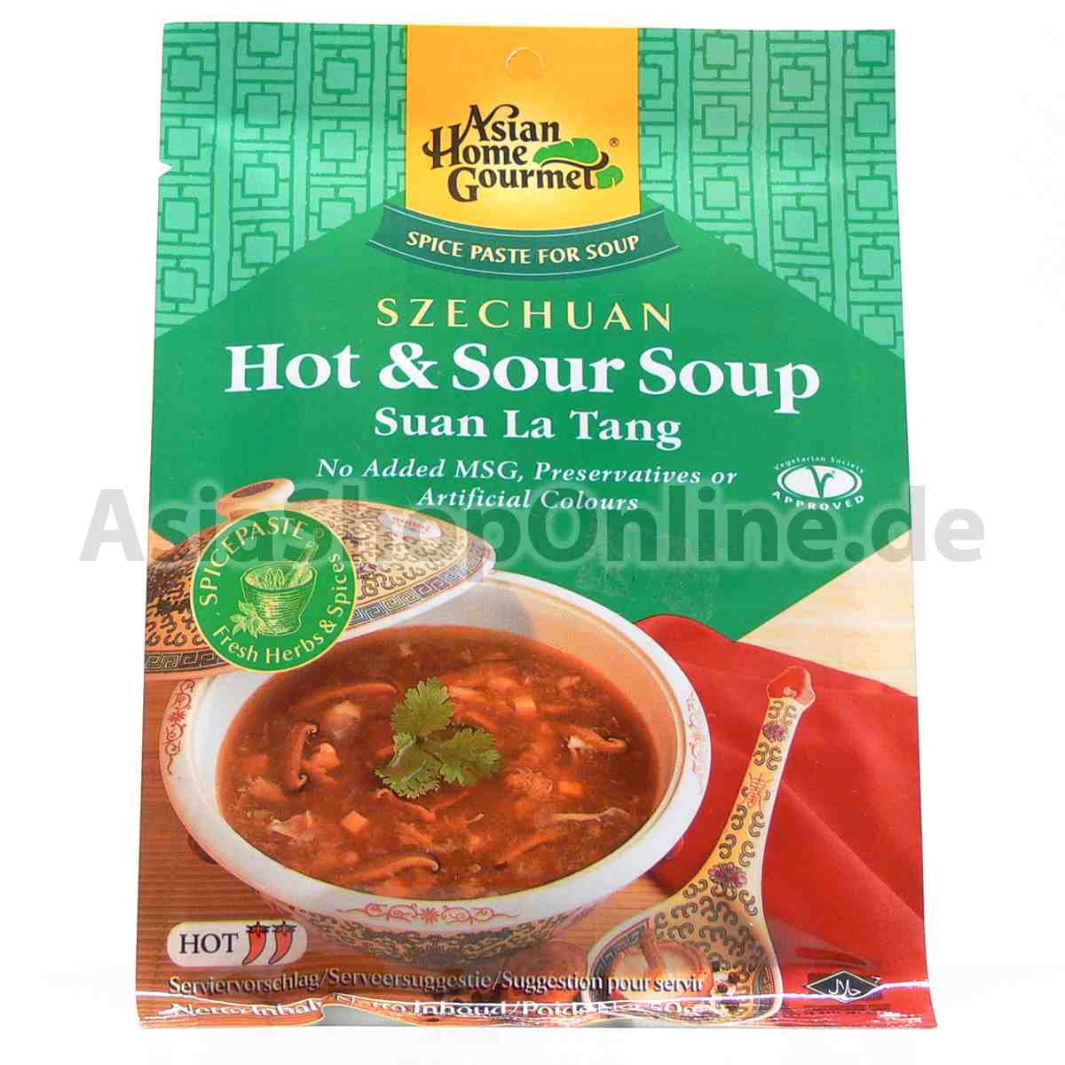 Scharf-saure Suppe Peking-Suppe Würzpaste - Asian Home Gourmet - 50g
