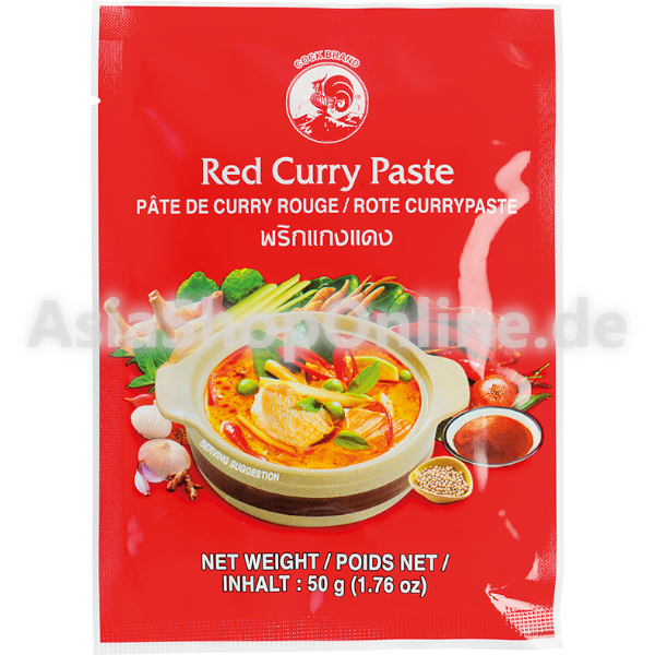 Rote Currypaste - Hahnmarke - 50g