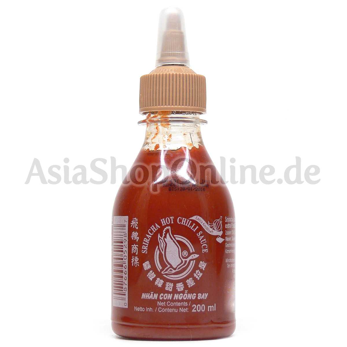 Sriracha Hot Chilli Sauce Extra Knoblauch - Flying Goose - 200ml