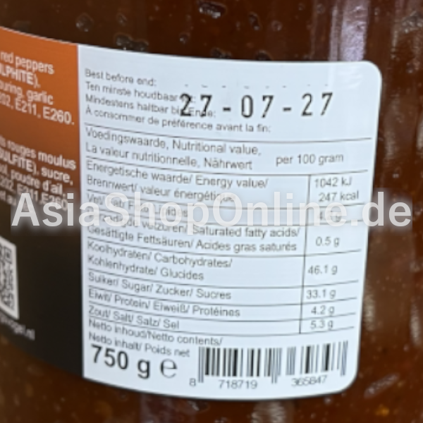 Sambal Badjak - Koningsvogel - 750 g