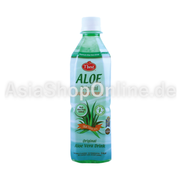 Aloe Vera Getränk mit Fruchtfleisch Süßungsmittel - T'best - 500ml